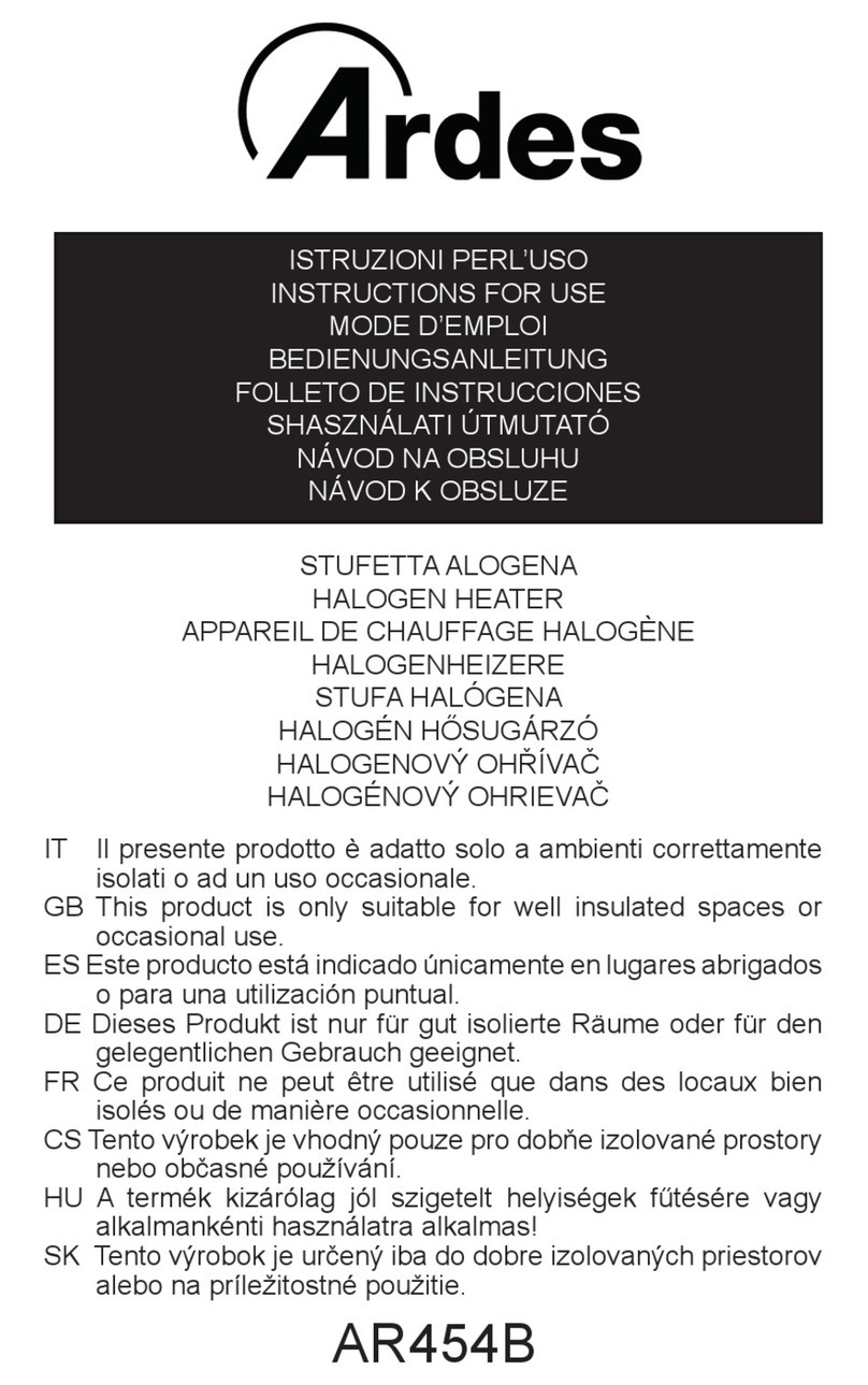 ARDES AR454B Instructions for use