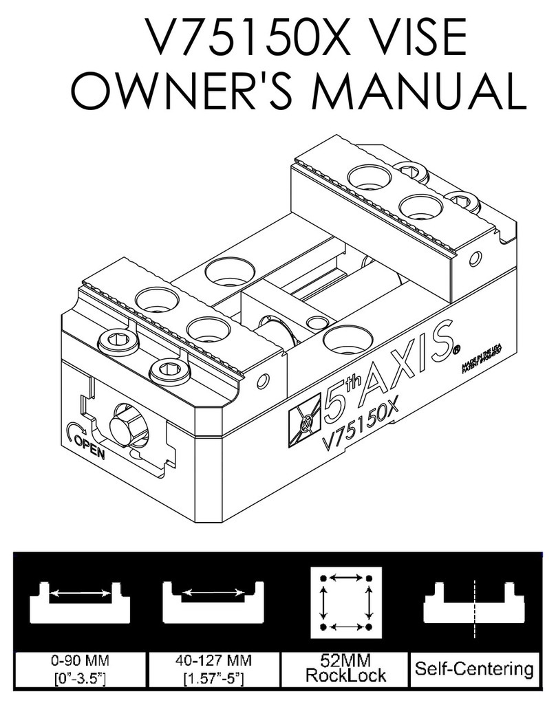 5th Axis V75150X VISE owner's manual