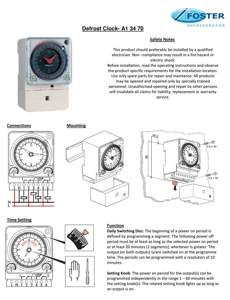 Foster Refrigerator A1 34 70 quick start guide