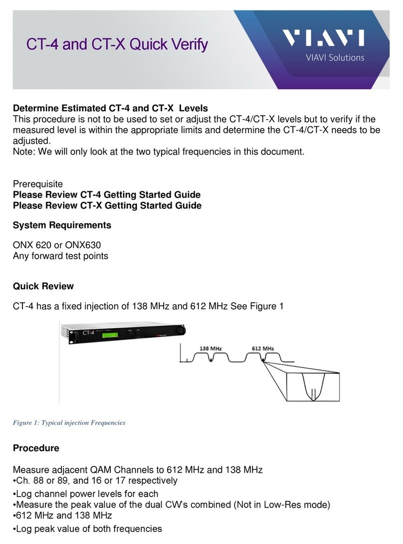 Viavi CT-X Getting started guide