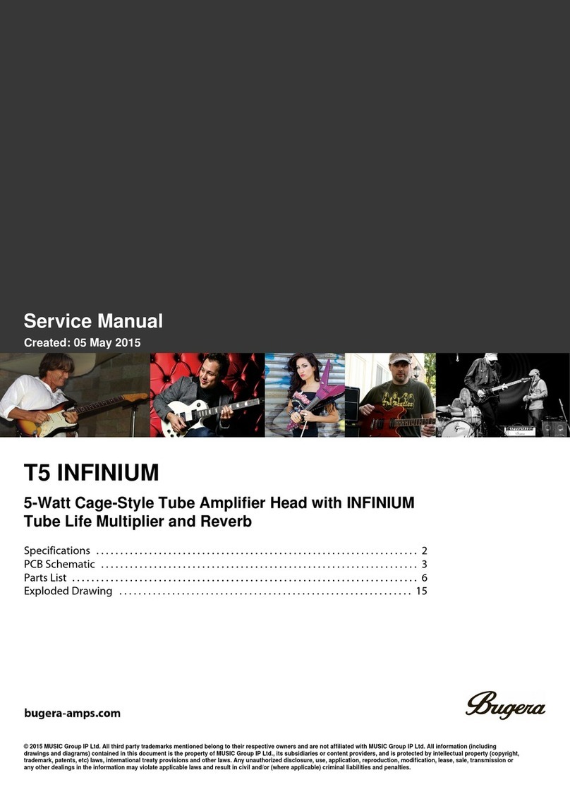 MUSIC Group IP Bugera T5 INFINIUM Service manual