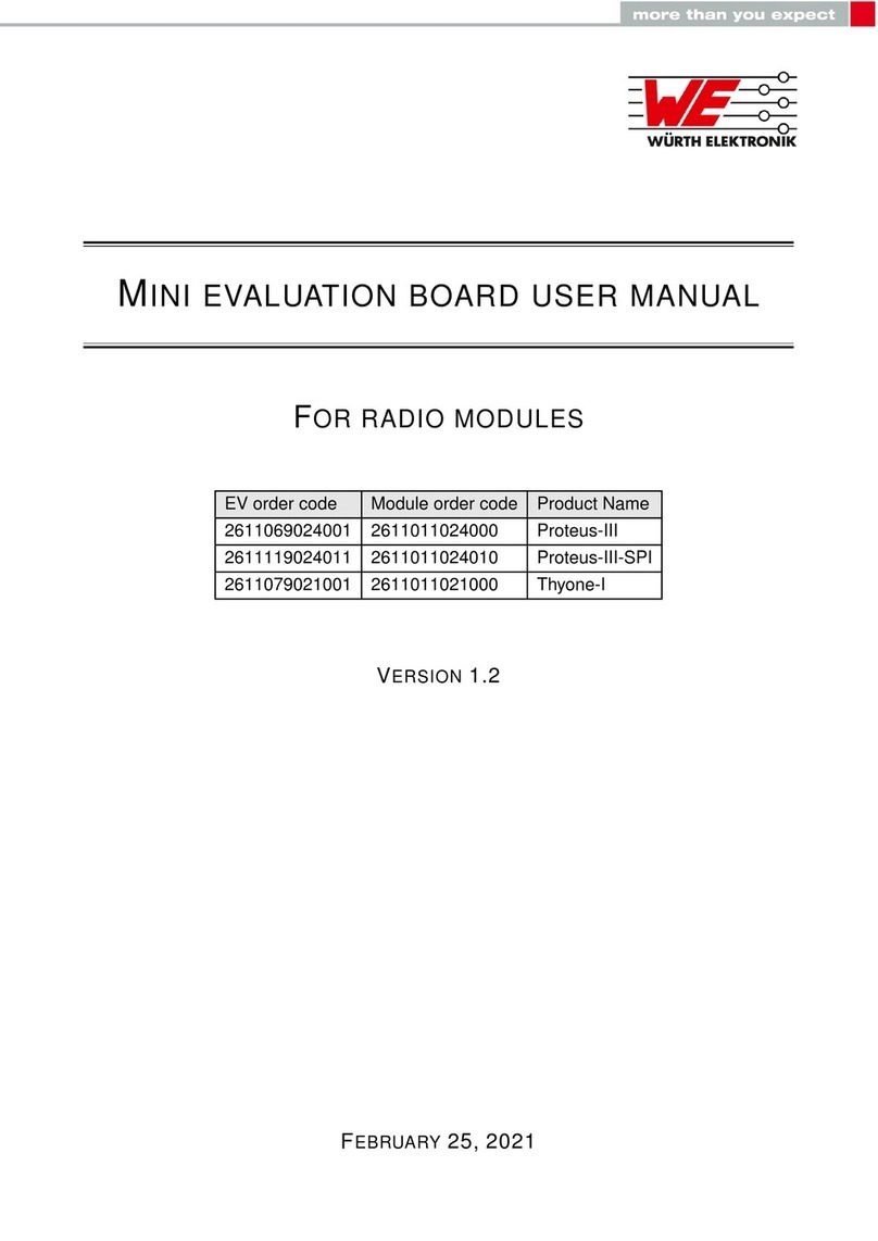 Wurth Elektronik PROTEUS-III user manual Wurth Elektronik PROTEUS-III user manual