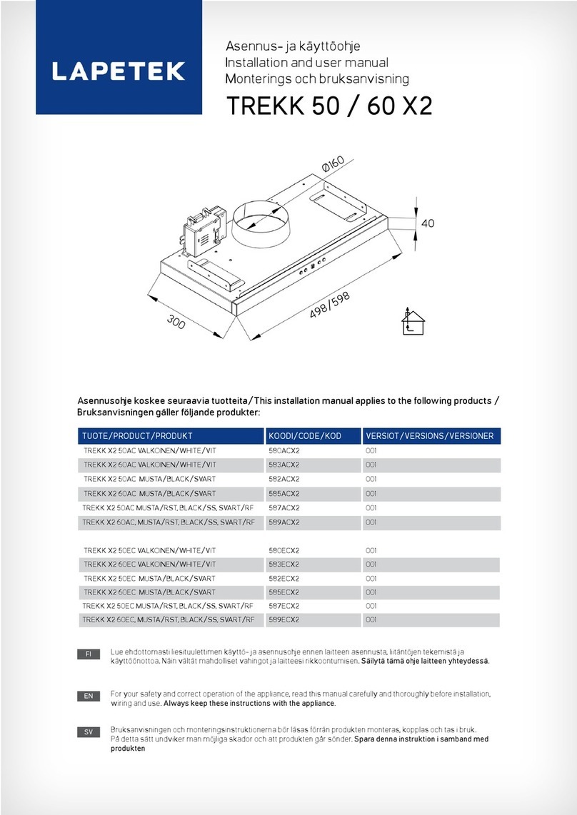Lapetek TREKK X2 50 Installation and user manual