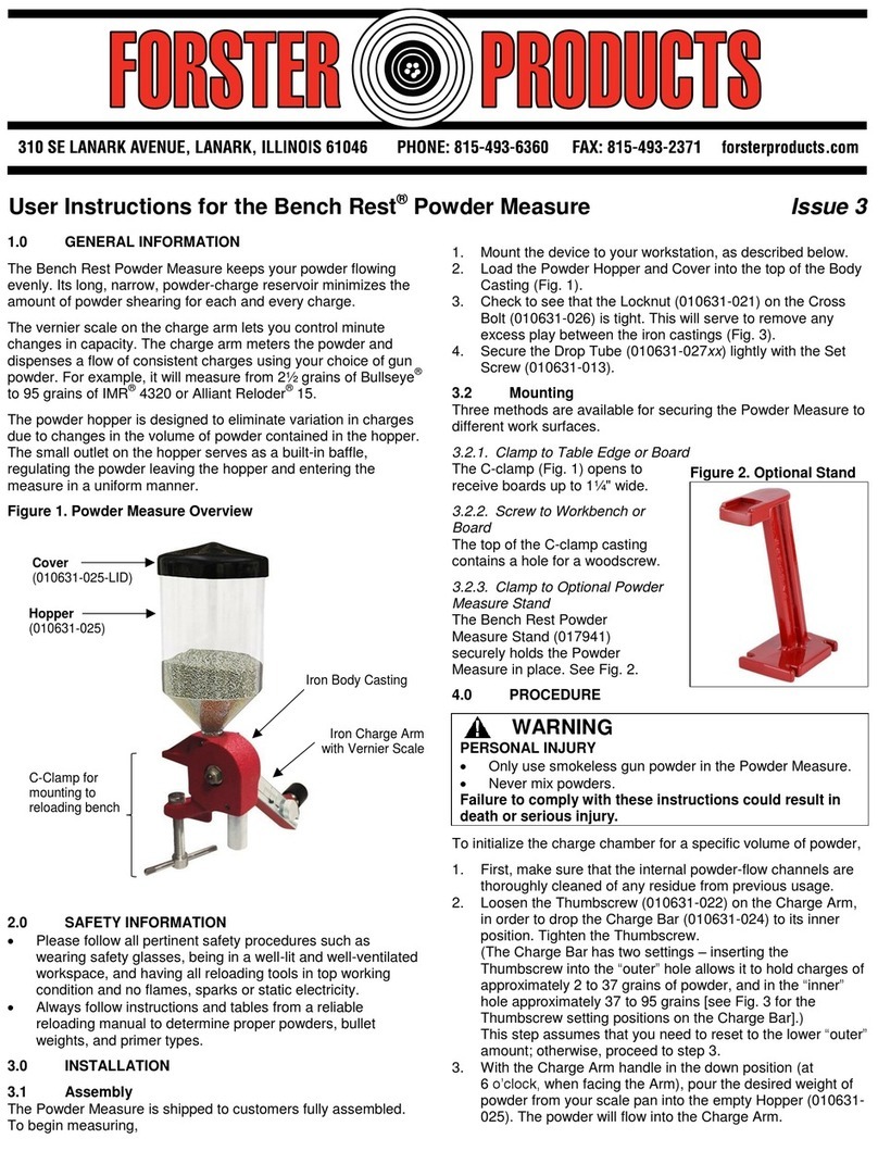 Forster Products 010631 User instructions