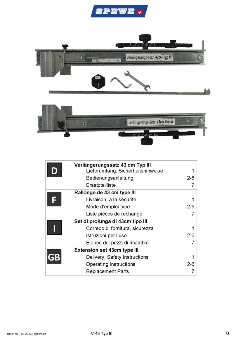 SPEWE 43cm type III User manual