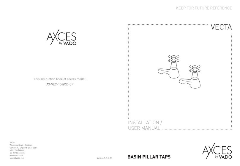 VADO VECTA AXCES AX-VEC-106/CD-CP User manual