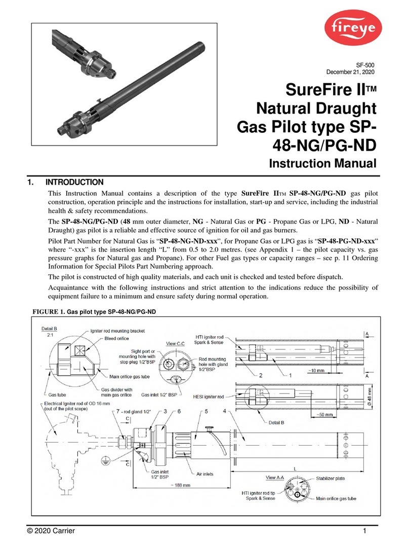 Fireye SureFire II SP-48-NG-ND instruction manual