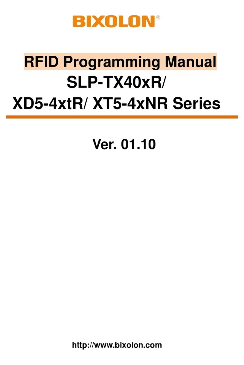 BIXOLON SLP-TX40xR Series Programming manual