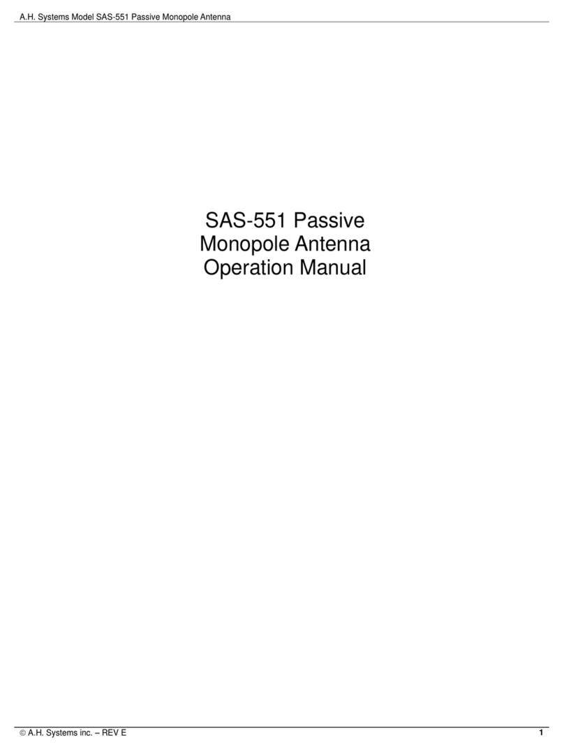 A.H. Systems SAS-551 Operation manual