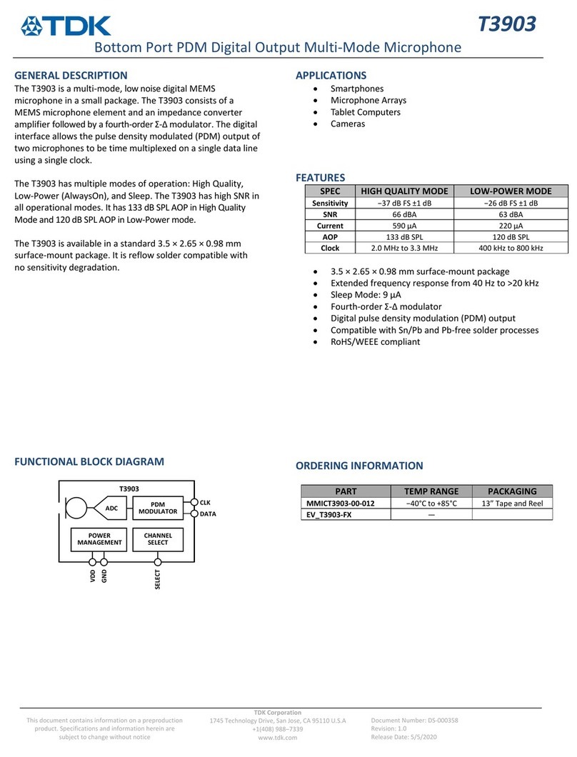 TDK T3903 manual