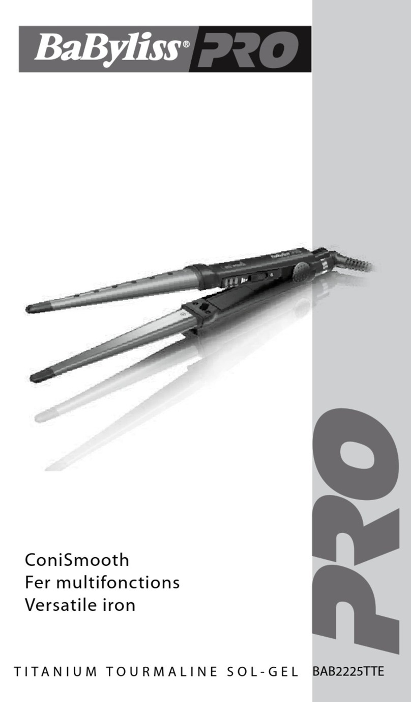 BaByliss PRO ConiSmooth BAB2225TTE quick guide