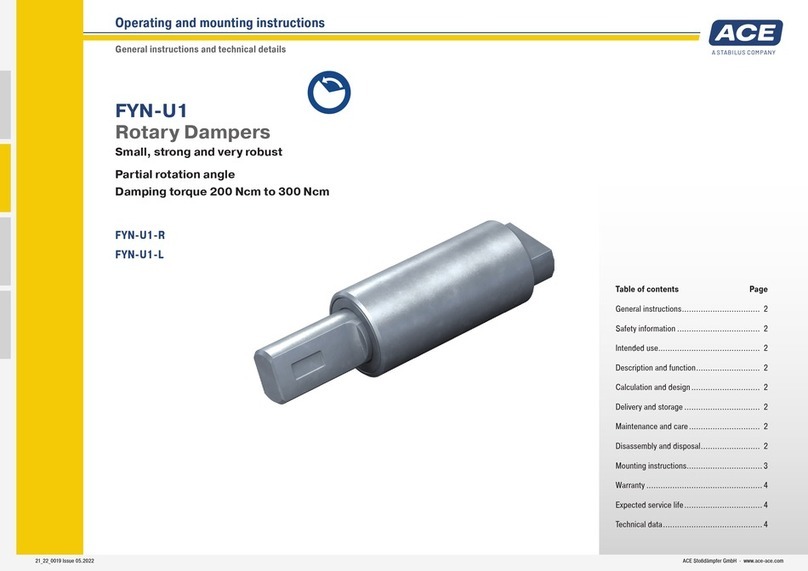 Ace FYN-U1 Operating and mounting instructions