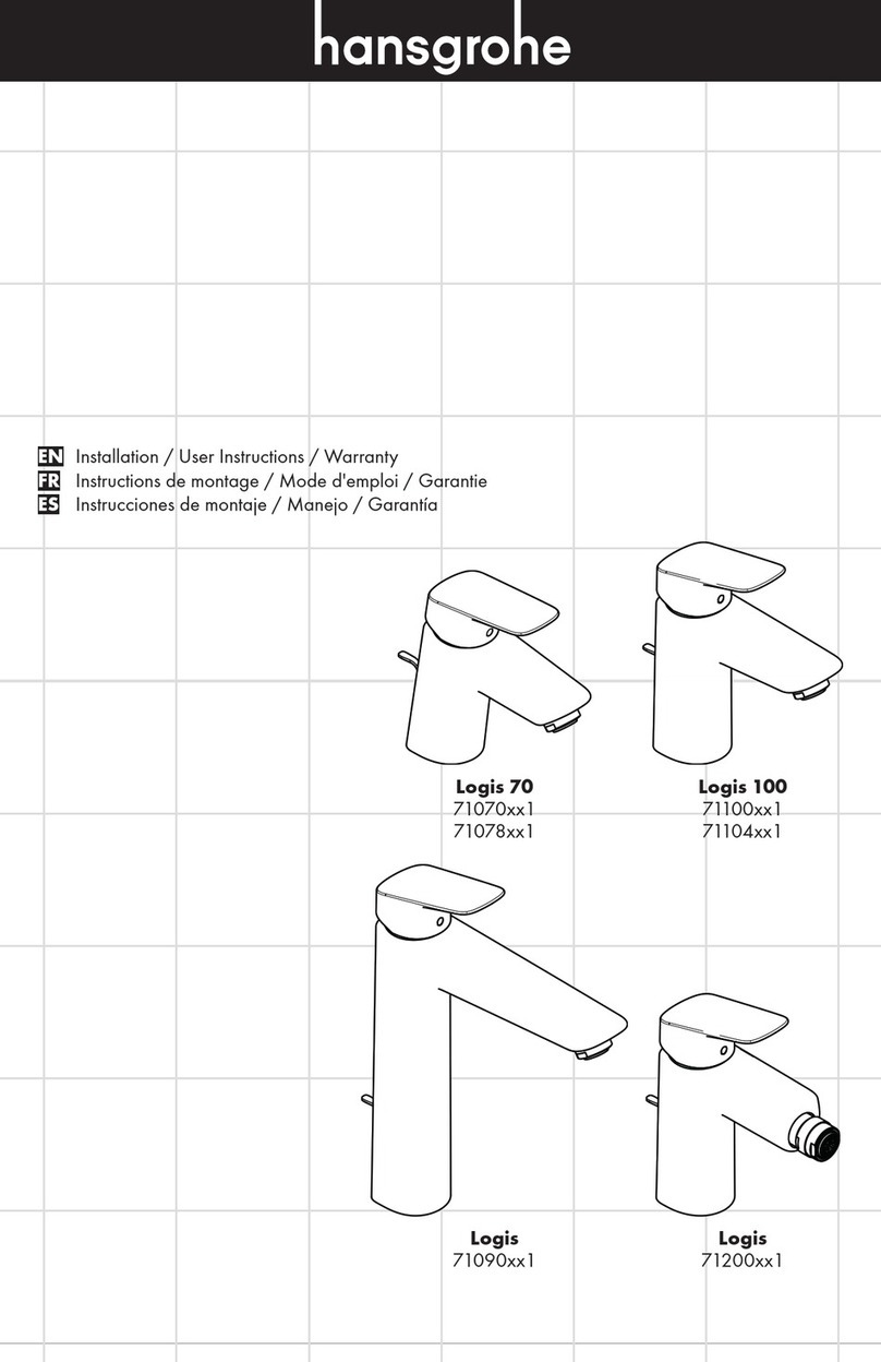 Hans Grohe Logis 70 71070 1 Series Instruction Manual Hans Grohe Logis 70 71070 1 Series Instruction Manual