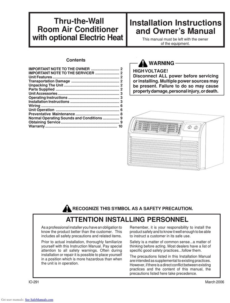 Amana PBC123B00 Quick start guide