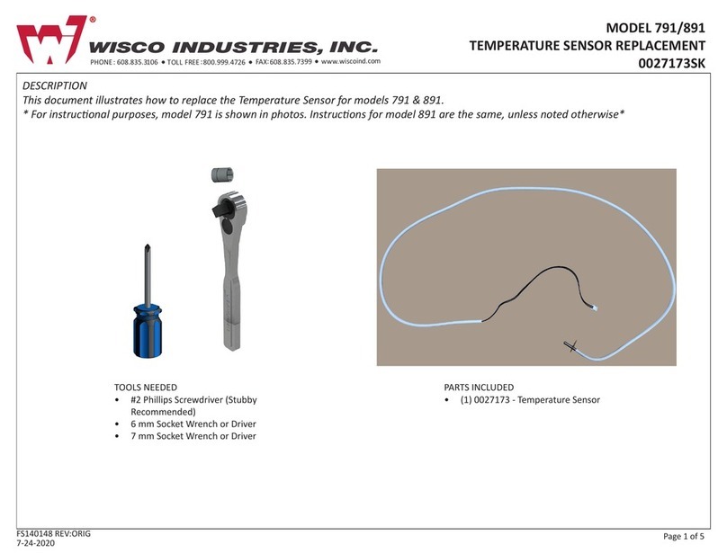 Wisco Industries 791 User manual