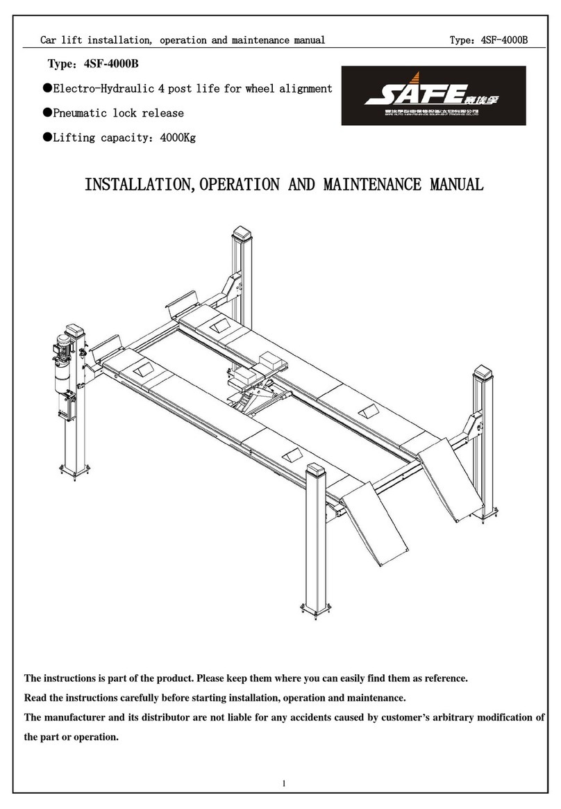Safe 4SF-4000B Installation operation & maintenance
