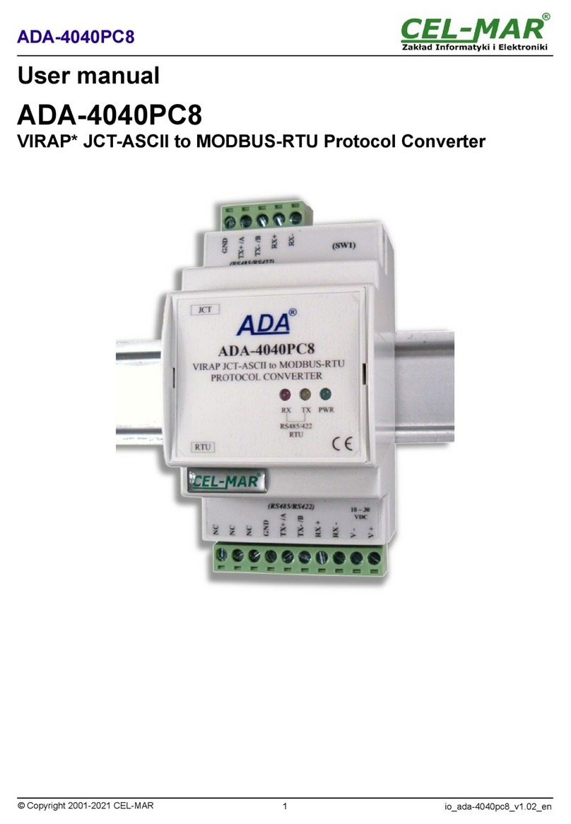 CEL-MAR ADA-4040PC8 user manual