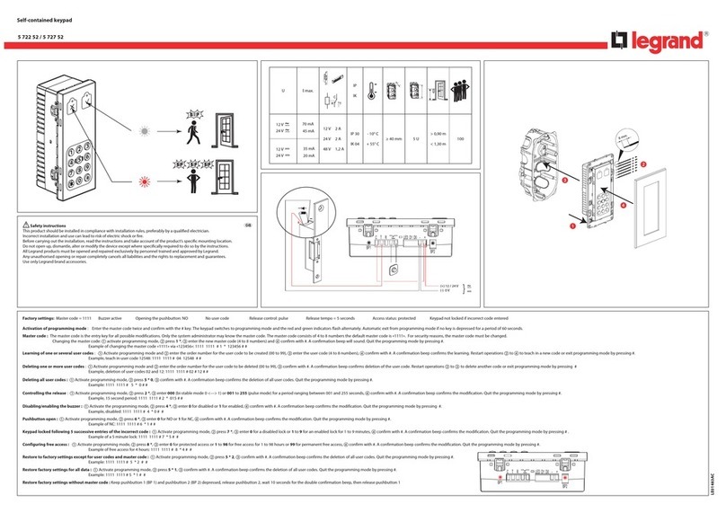 LEGRAND 5 722 52 quick start guide LEGRAND 5 722 52 quick start guide