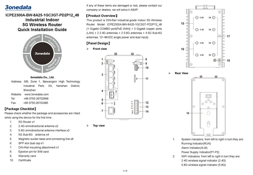 3One data ICPE2300A-BW-8A25-1GC3GT-PD2P12 48 User manual