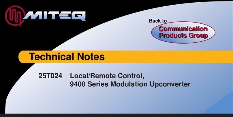 Miteq 9400 Series manual