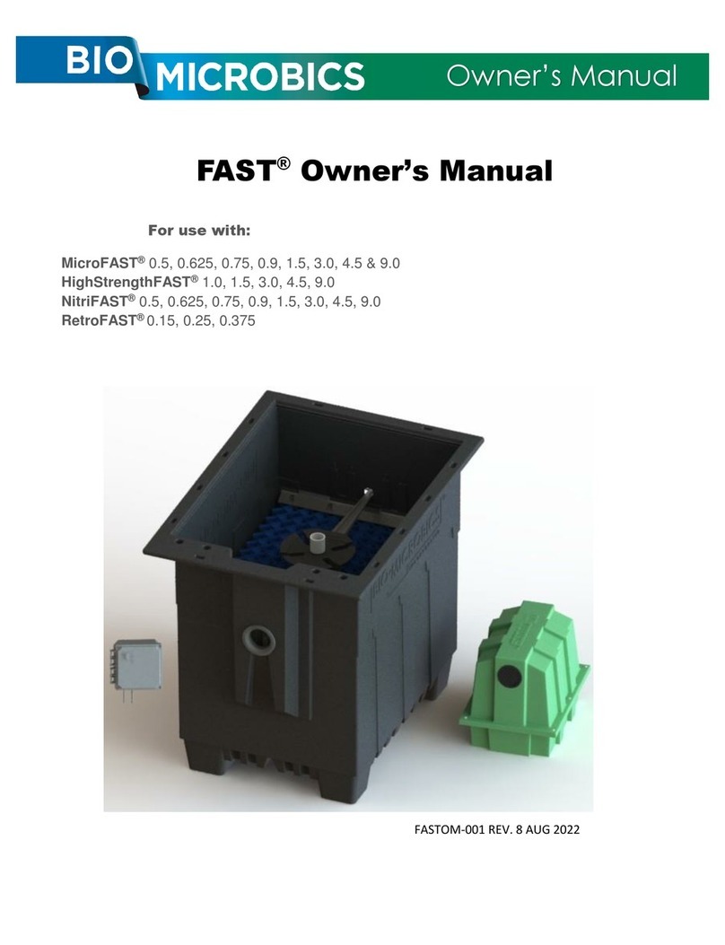 BIO-MICROBICS FAST owner's manual