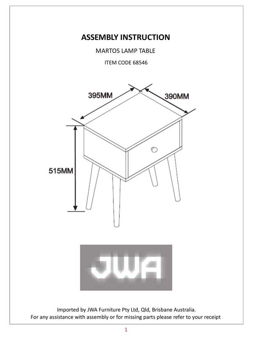 JWA MARTOS 68546 Assembly instruction