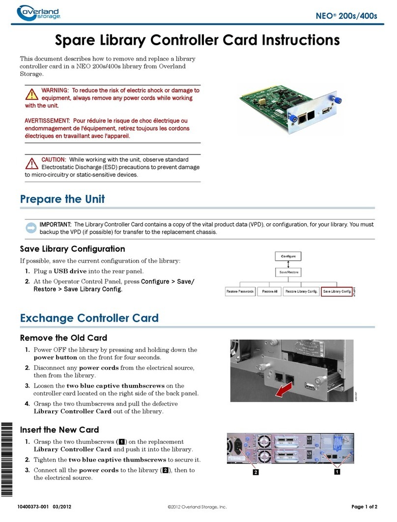 Overland Storage NEO 200S User manual