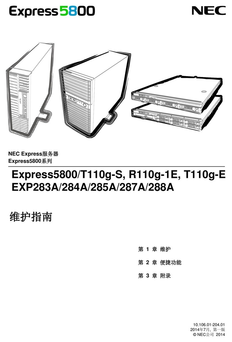 NEC NEC Express5800 Series Operating manual