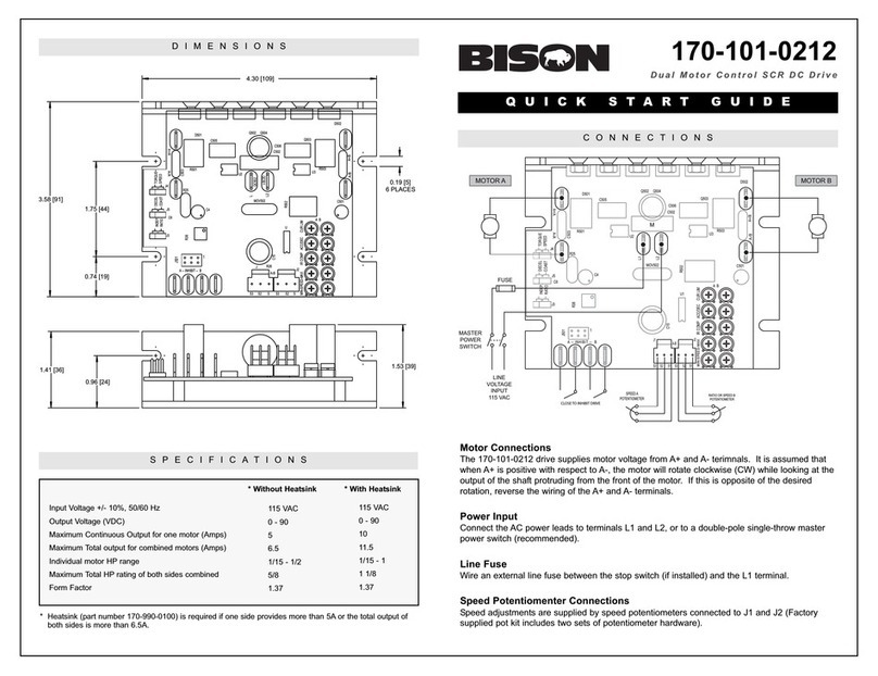 Bison 170-101-0212 quick start guide