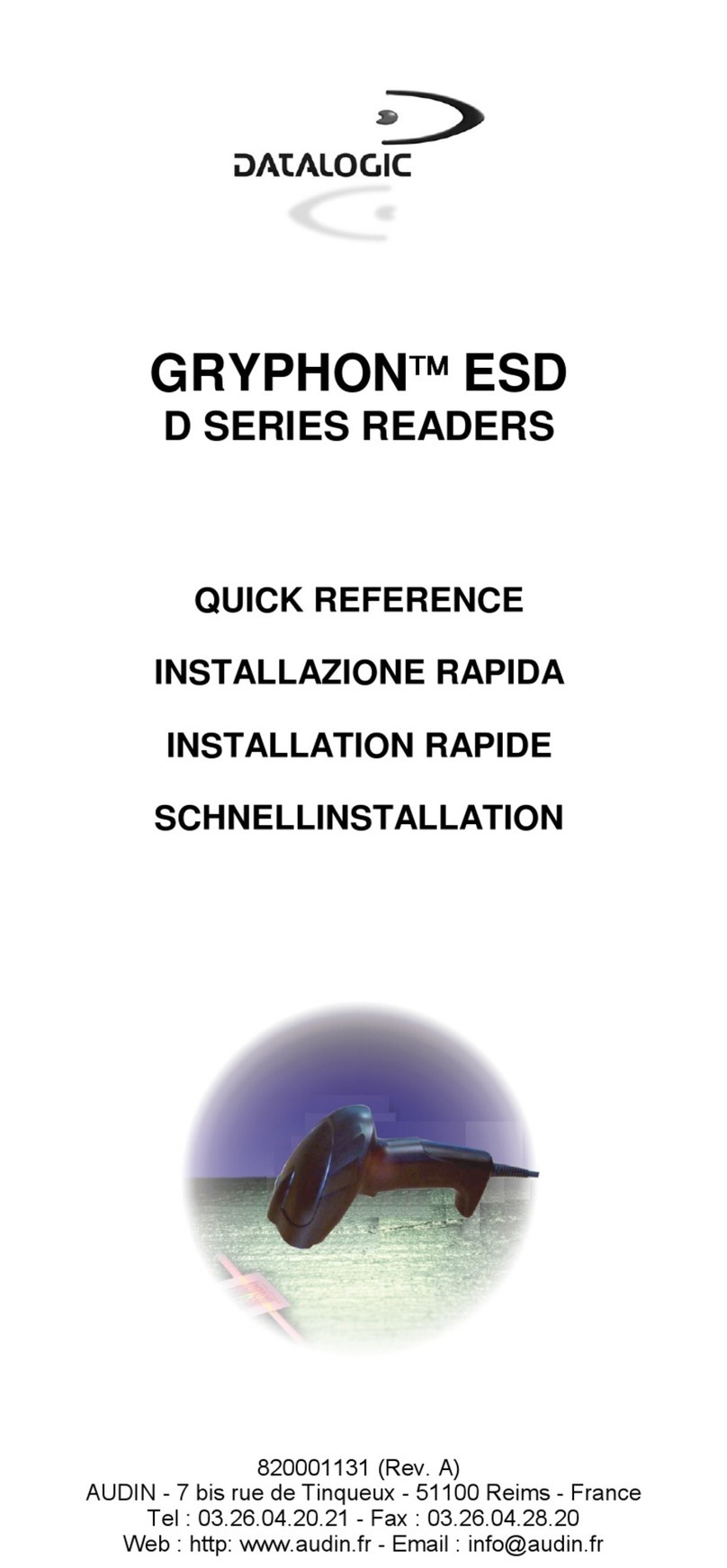 Datalogic GRYPHON D Series User manual