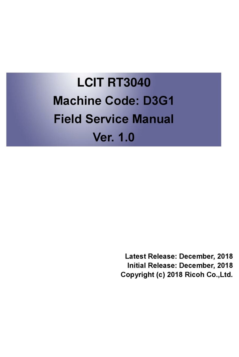 Ricoh RT3040 Field service manual
