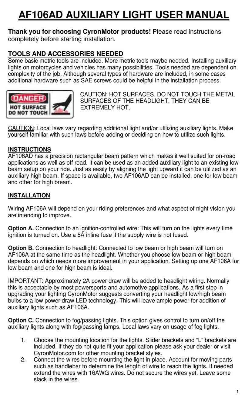 Cyron AF106AD User manual