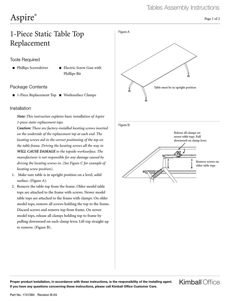 Kimball Office Aspire Assembly instructions
