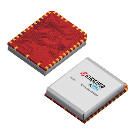 AVX ethertronics ETH-LORA-M-AX-01 User manual