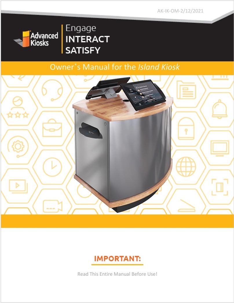 Advanced Kiosks Island Kiosk owner's manual