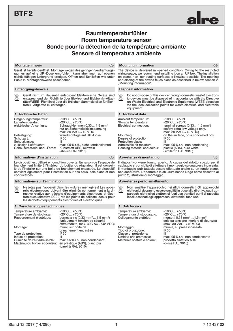 alre BTF2 User manual