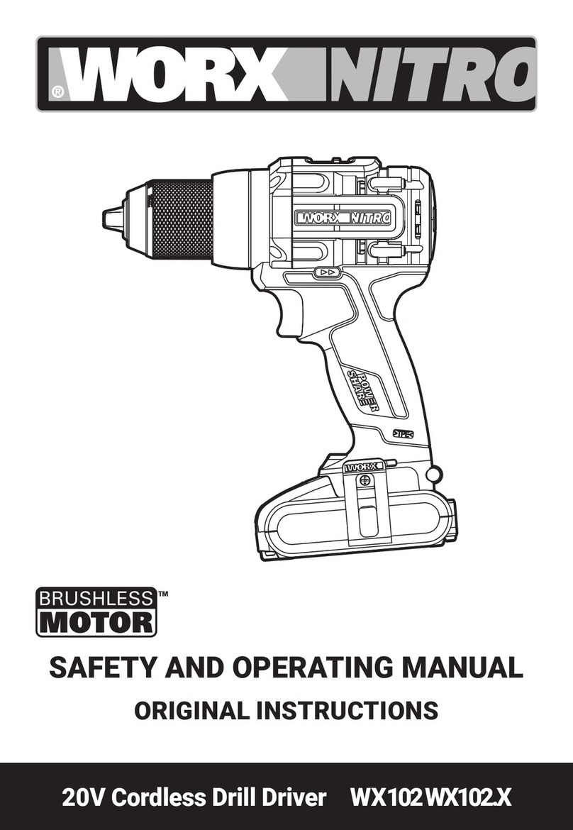 Worx Nitro WX102.X Series Safety and operating manual original instructions Worx Nitro WX102.X Series Safety and operating manual original instructions
