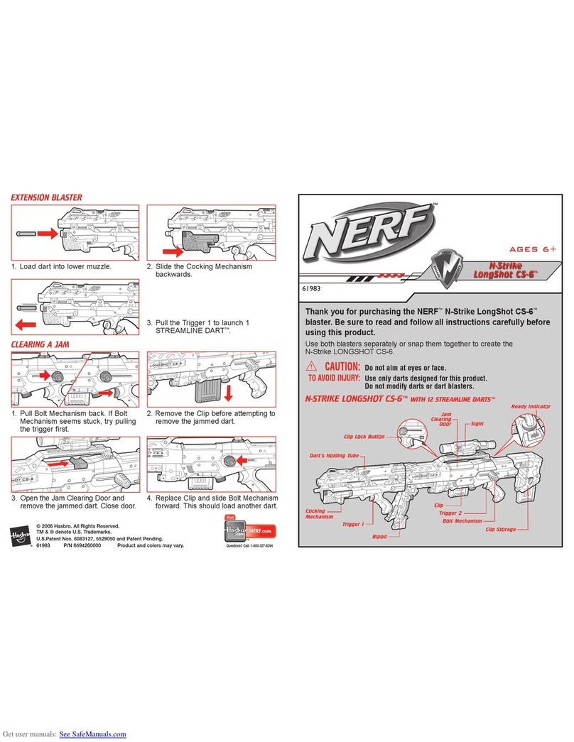 Hasbro NERF N-Strike LongShot CS-6 quick start guide