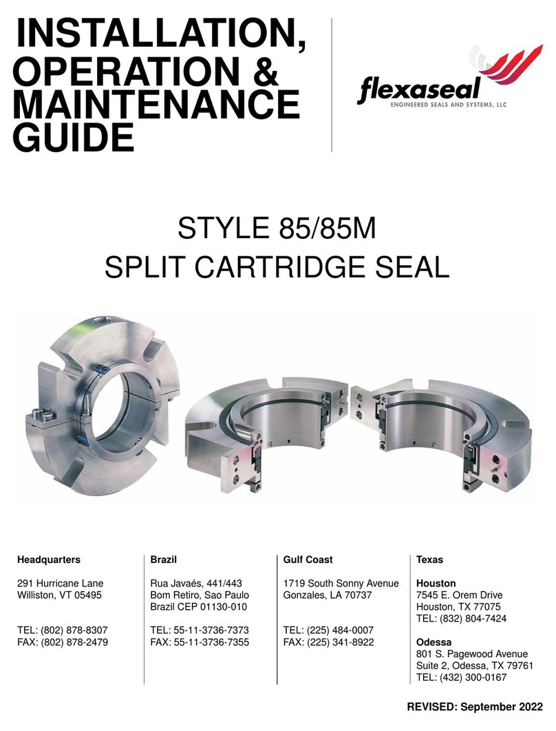 Flex-A-Seal 85 Installation, operation, maintenance guide Flex-A-Seal 85 Installation, operation, maintenance guide