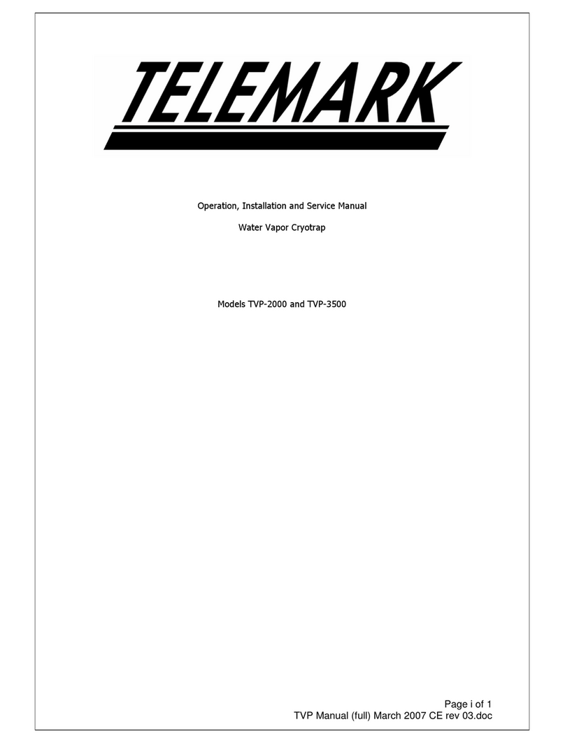 Telemark TVP-2000 Operation, installation and service manual