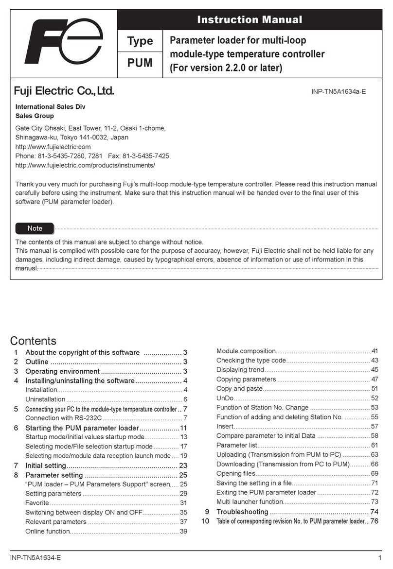 Fuji Electric PUM instruction manual