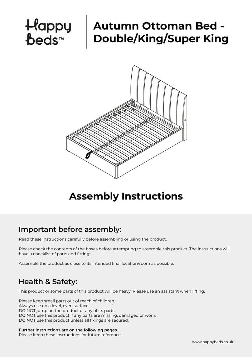 Happy Beds Autumn Ottoman Bed Assembly instructions