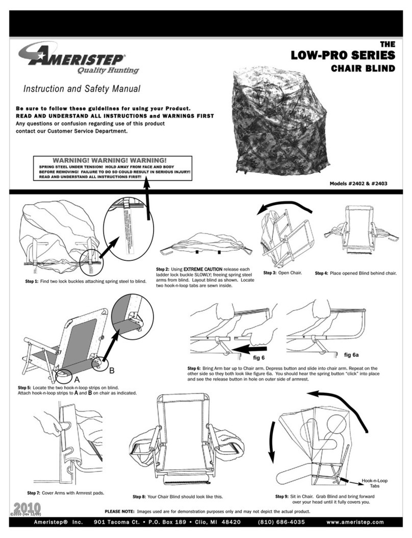 Ameristep Low-Pro 2402 Instruction and safety manual