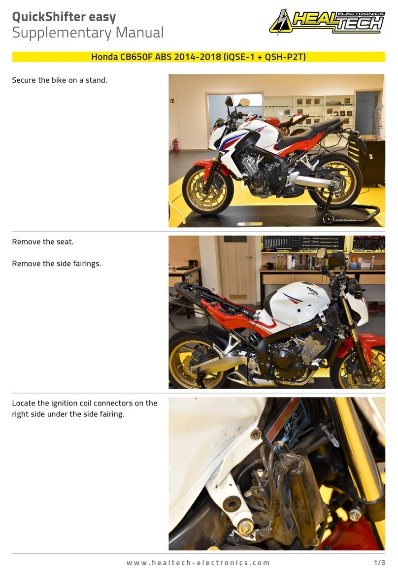 Heal-Tech QuickShifter easy Supplementary manual