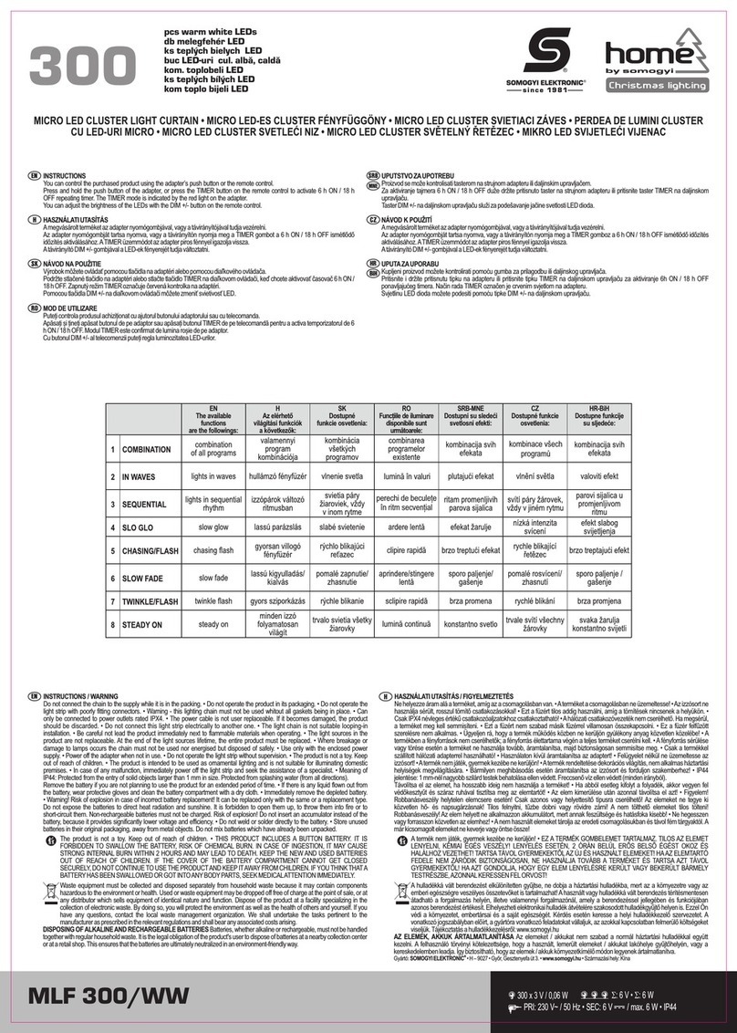 Somogyi Elektronic home MLF300/WW instructions