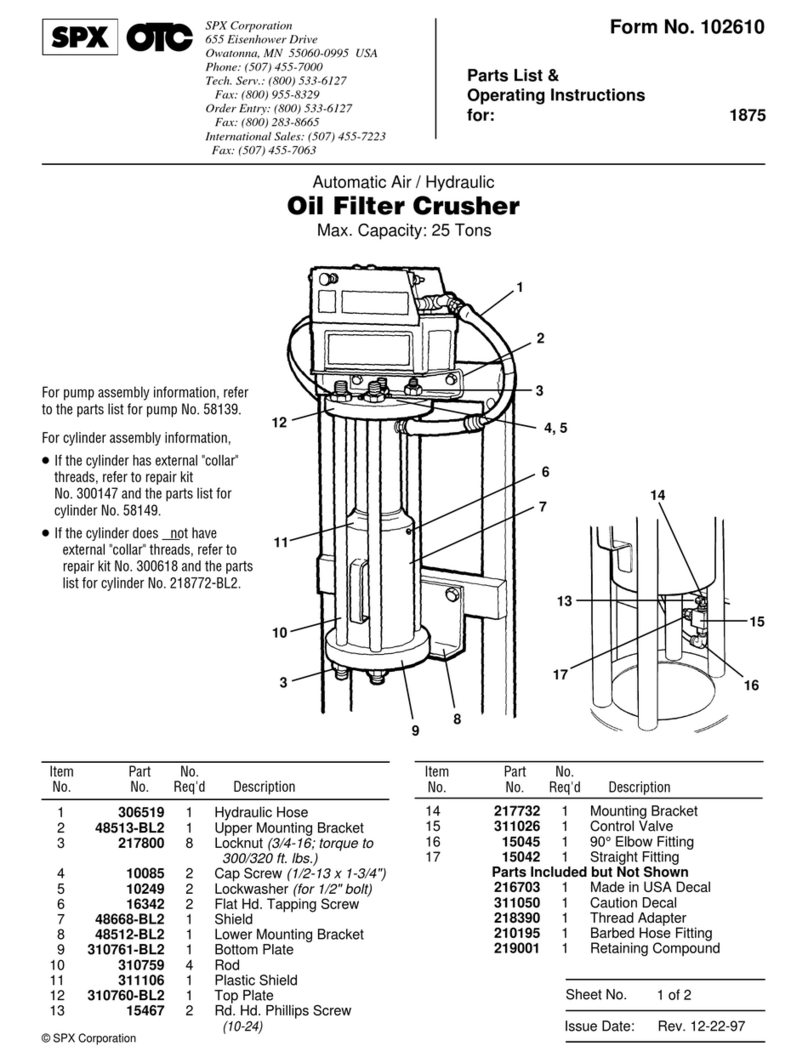 SPX OTC 1875 manual