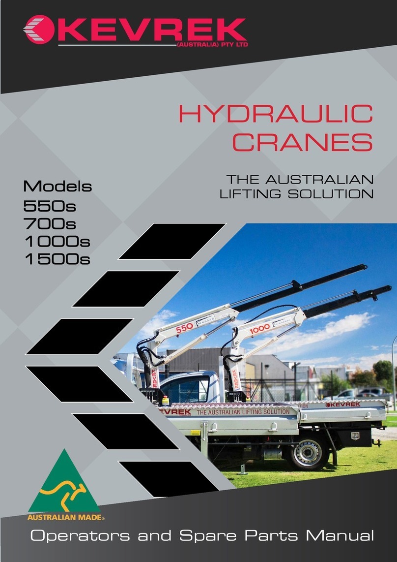 KEVREK 550s Operator and parts manual