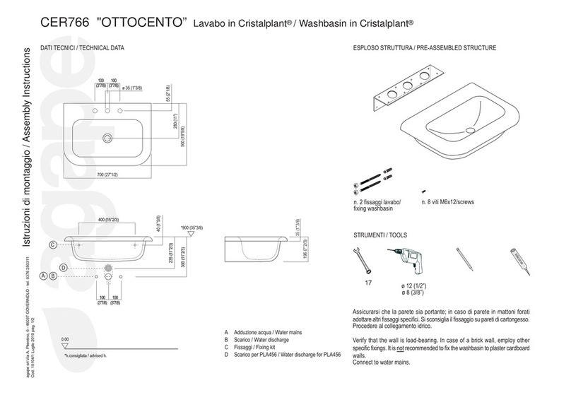 agape Ottocento CER766 Assembly instructions