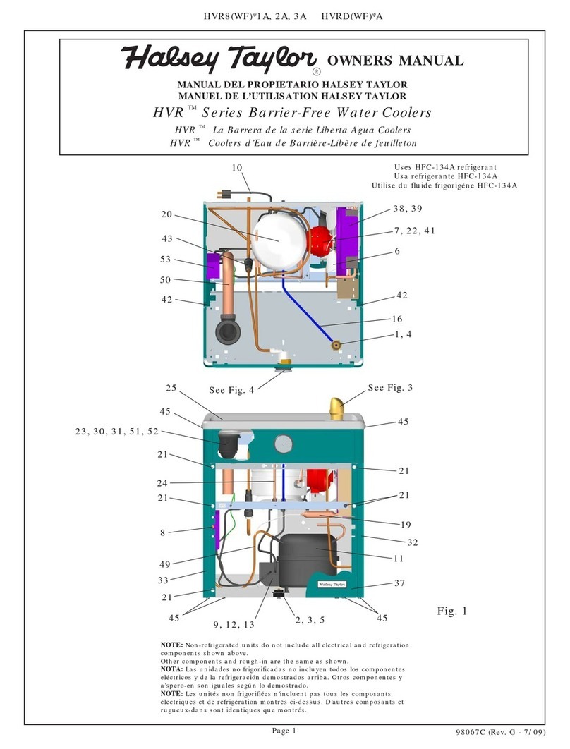 Halsey Taylor HVR Series User manual