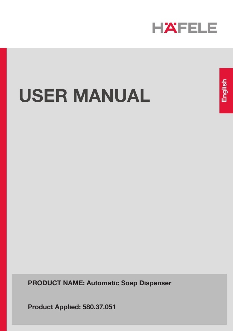 Häfele 580.37.051 user manual Häfele 580.37.051 user manual